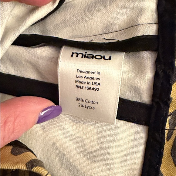 Miaou Yellow zebra print corset top - Picture 5 of 5